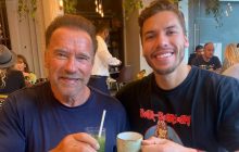 "Вылитый Арнольд": внебрачный сын Шварценеггера снялся для журнала и восхитил сеть (фото)