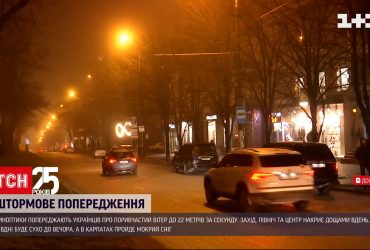 Погода в Украине: синоптики прогнозируют штормовой ветер и дожди