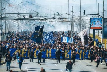Болгарські вболівальники футболу провели акцію на підтримку України (фото)