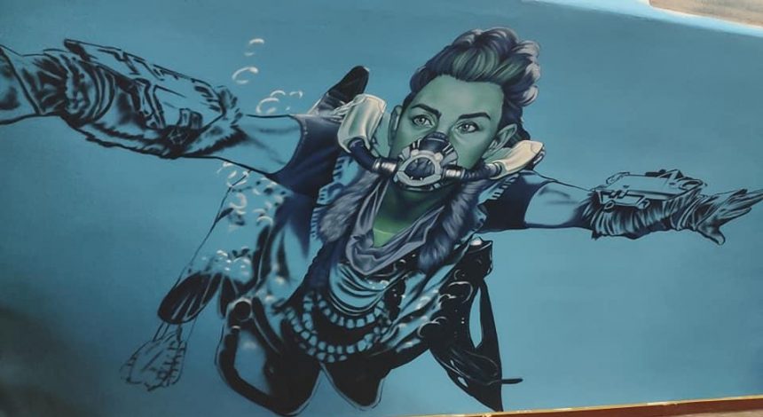 Вражаюча реклама: київське метро розмалювали на честь виходу Horizon Forbidden West