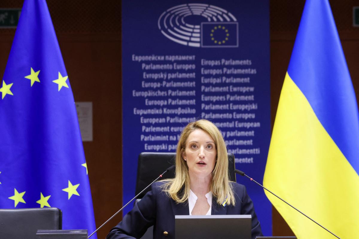 Metsola made it clear that Ukraine is expected in the EU \ photo REUTERS