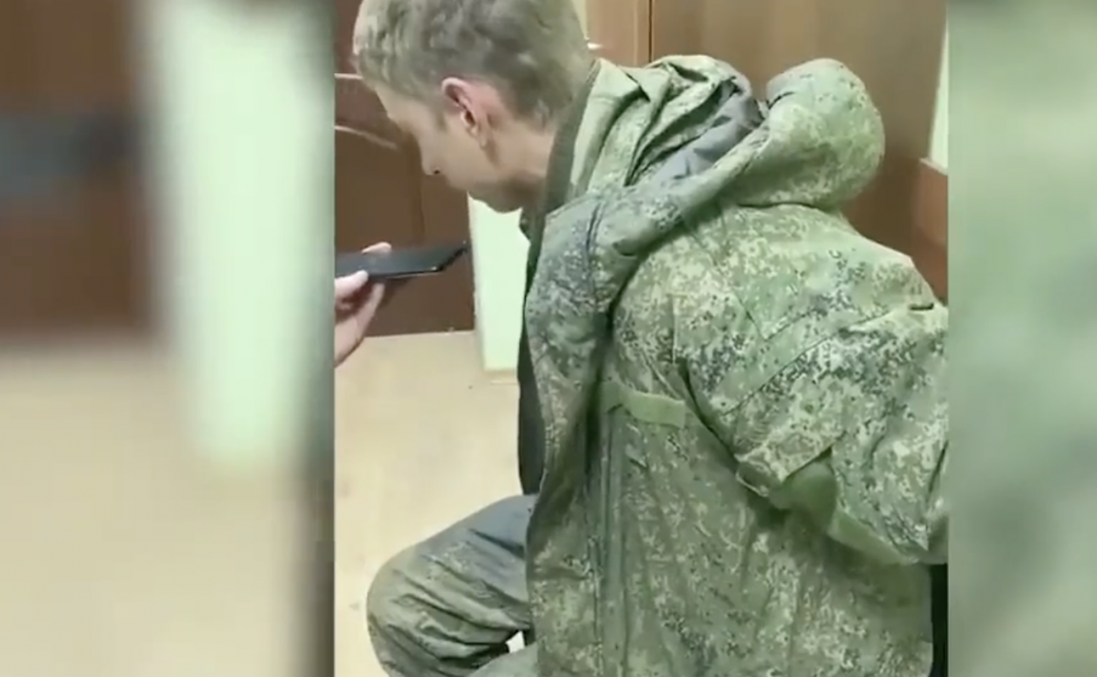 Окупант потрапив у полон / Скріншот Окупант потрапив у полон / Скріншот