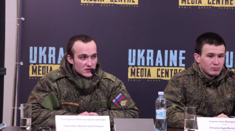 Полонений окупант звернувся до мами / скріншот Полонений окупант звернувся до мами / скріншот