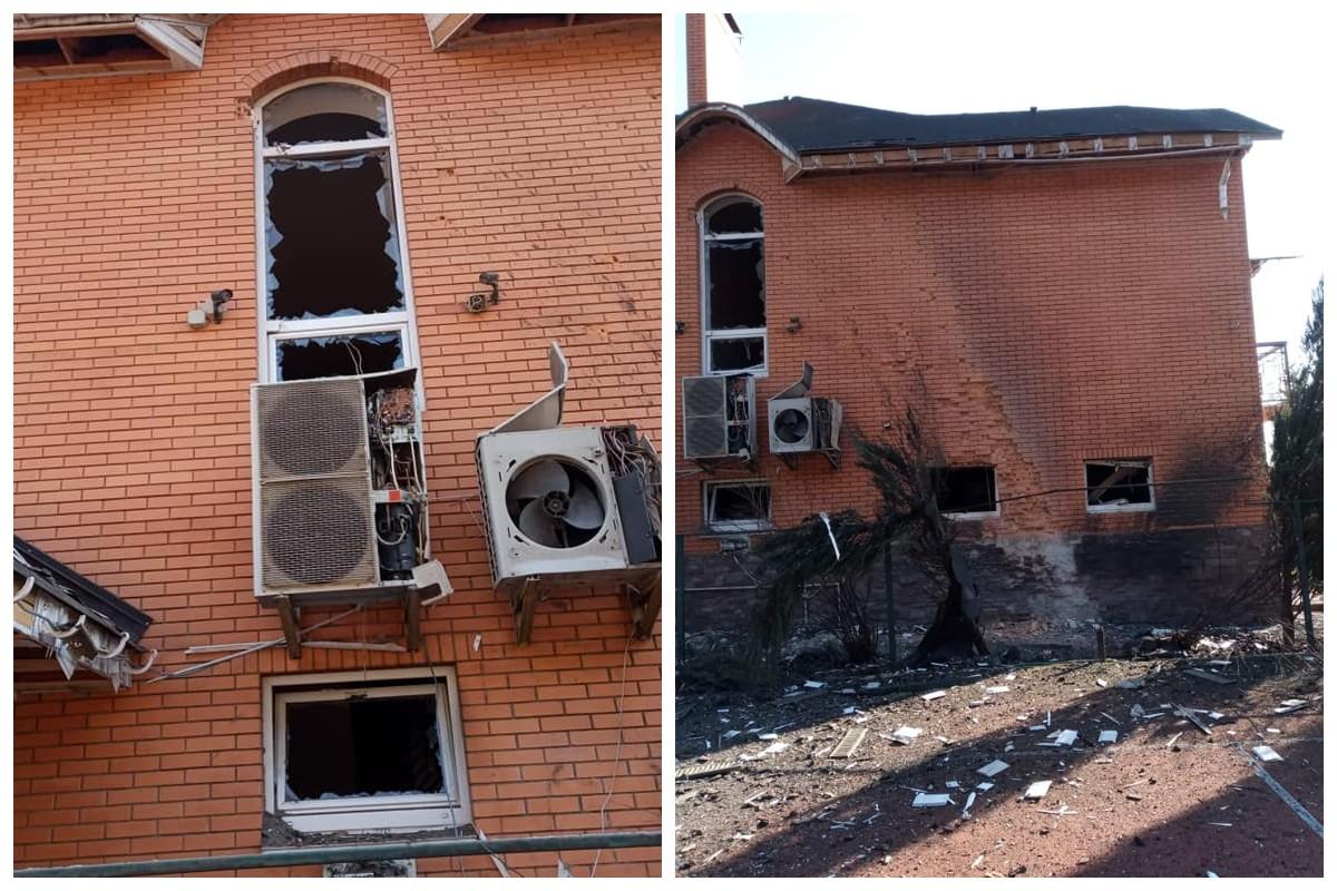 Окупанти поцілили у будинок Кондратюка під Києвом / фото facebook.com/kondratjukigor Окупанти поцілили у будинок Кондратюка під Києвом / фото facebook.com/kondratjukigor