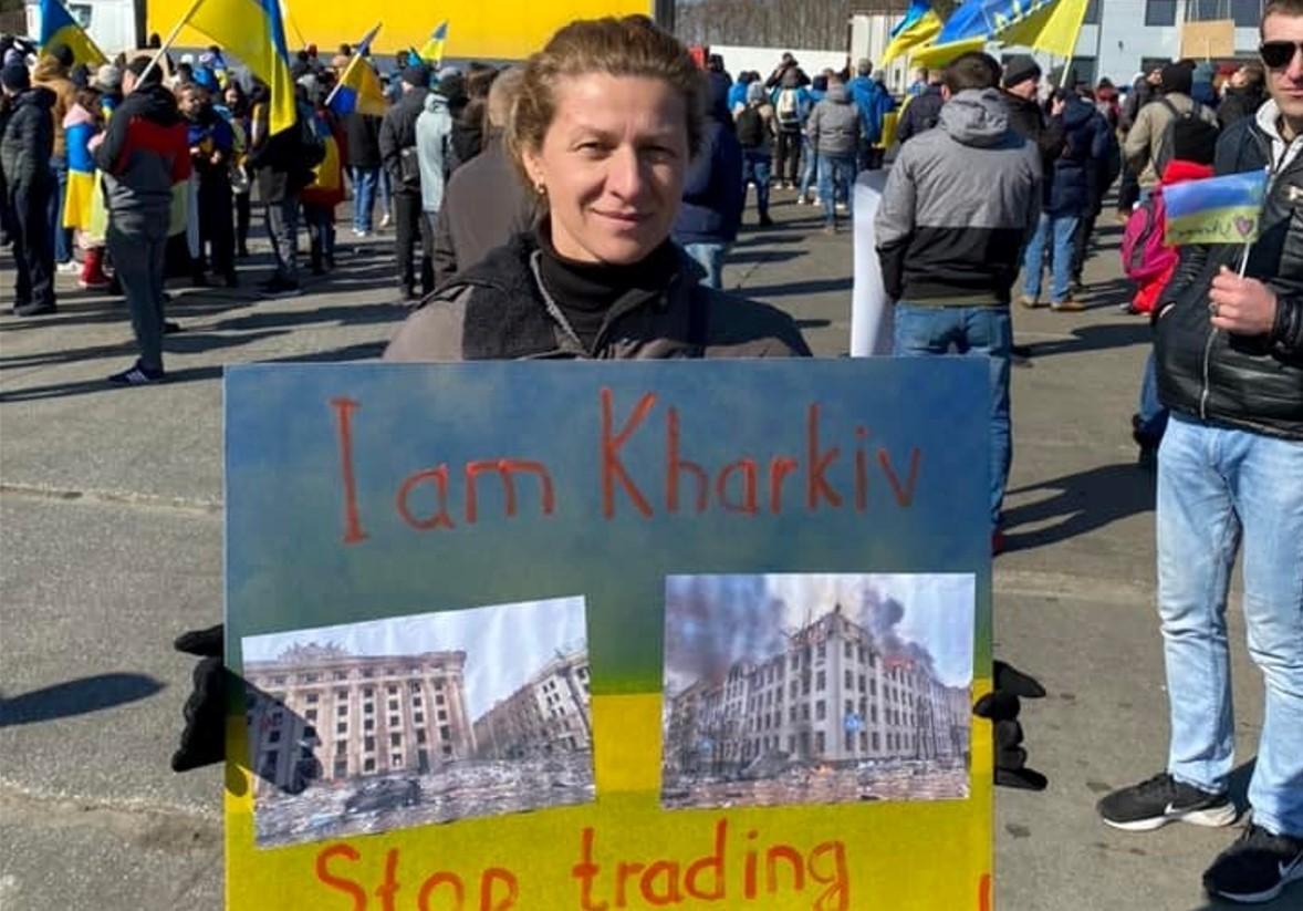 Активісти блокують проїзд російських фур з Польщі / фото Facebook / Женя Клімакін Активісти блокують проїзд російських фур з Польщі / фото Facebook / Женя Клімакін