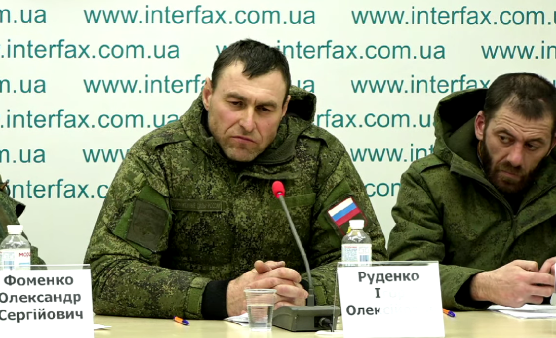 Полонені окупанти дали прес-конференцію в Києві / скріншот відео Полонені окупанти дали прес-конференцію в Києві / скріншот відео