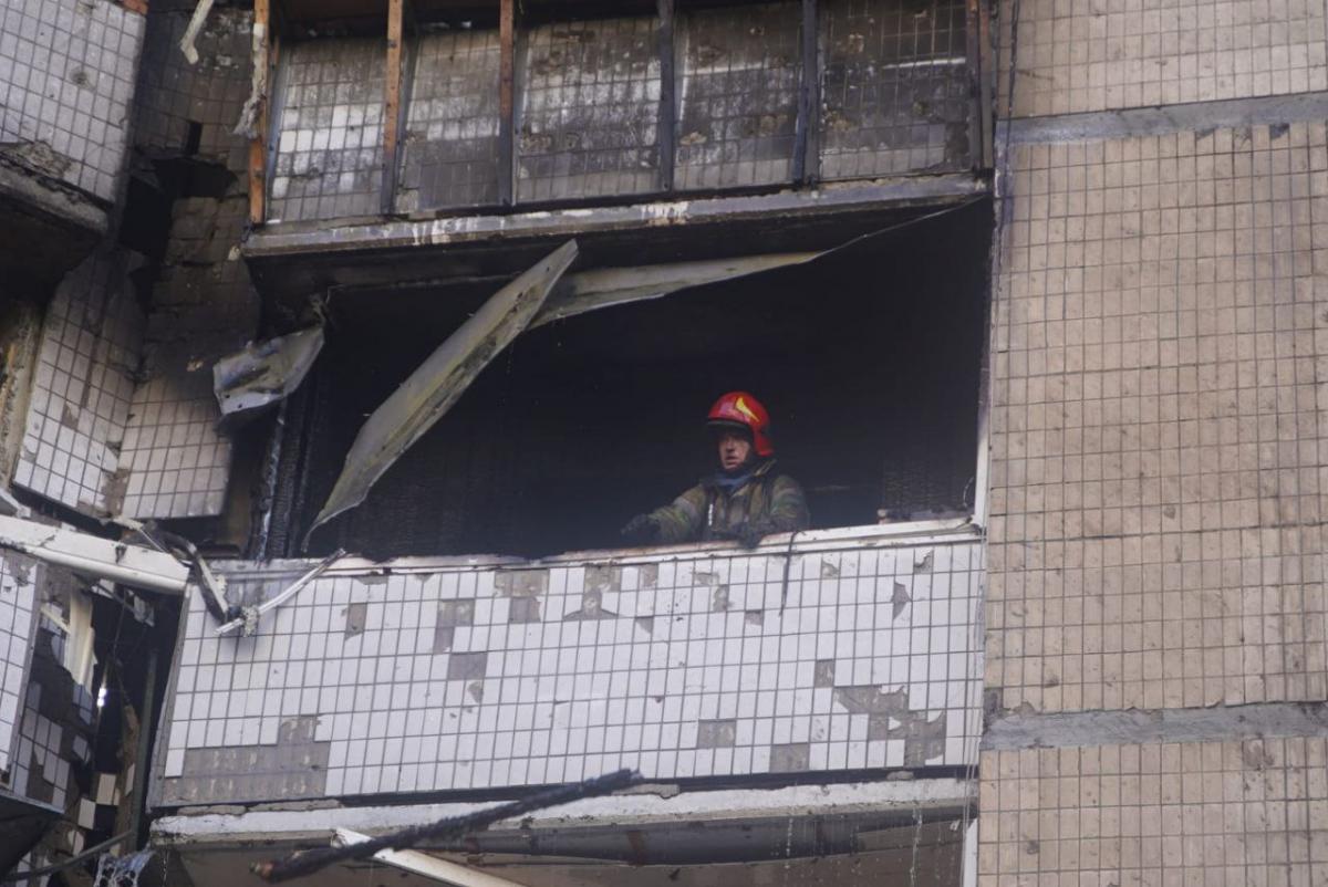 Загорівся будинок у Святошинському районі столиці / фото ДСНС