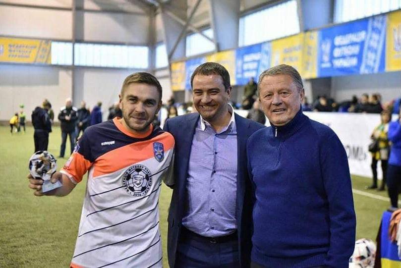Сергей Шестак рядом с Павелком и Маркевичем / фото УАФ