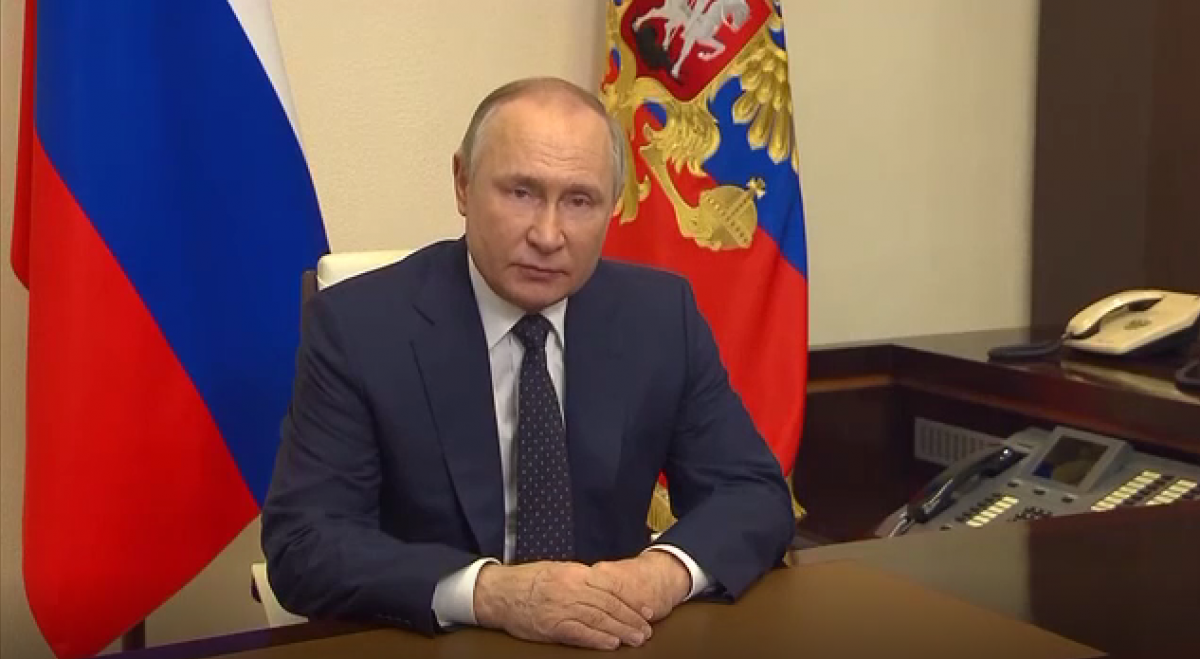 Так сейчас выглядит Путин, если верить последнему видео с ним / скриншот видео
