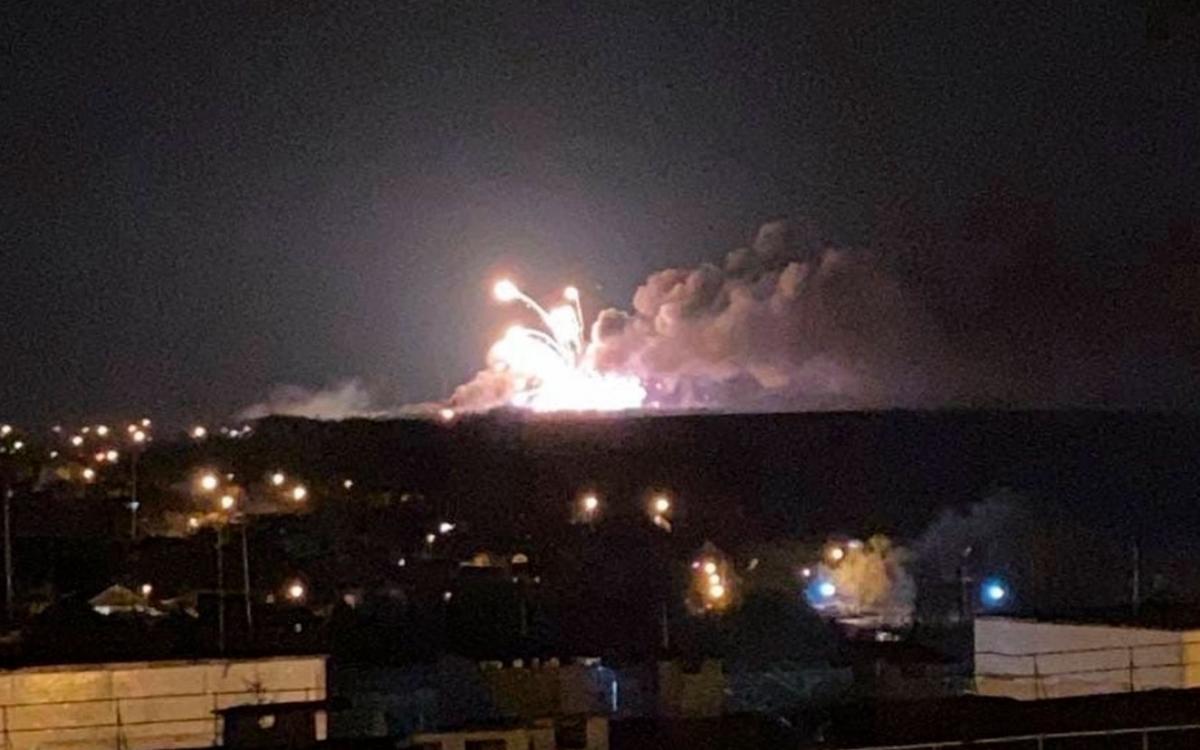 В Белгородской области РФ снова звучали взрывы / скриншот В Белгородской области РФ снова звучали взрывы / скриншот