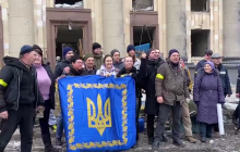 Харків’яни передали окупанту вітання з-під знищеної будівлі ОДА на майдані Свободи (відео)