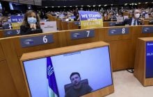 Зеленського в Європарламенті вітали стоячи і оплесками (фото, відео)