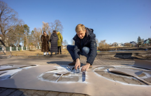 У Вільнюсі з'явилися звернення до Путіна і "російського корабля": одне з них зробив мер