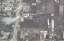 Українці знищили російський бронеавтомобіль і "Камаз": момент потрапив на відео