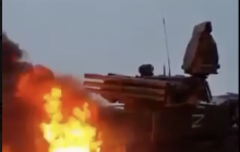 Сафарі на окупантів: на Миколаївщині фермери підпалили російський "Панцир" (відео)