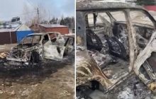 Российские террористы расстреляли из танковых пулеметов авто с гражданскими под Киевом