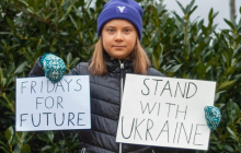 Экоактивистка Грета Тунберг поддержала Украину (фото)