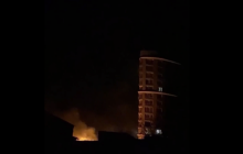 В Харькове горит областная прокуратура (видео)