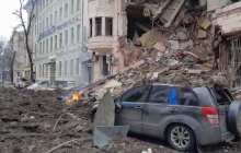 Авиаудар по центру Харькова: опубликовано видео жутких последствий