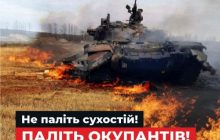 Не паліть траву – паліть окупантів: в Міндовкілля закликали українців не випалювати сухостій