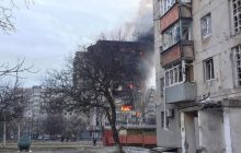 Четыре корабля ВМФ России обстреляли Мариуполь - "Азов"