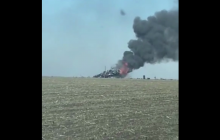 "Приємно подивитися": з'явилося відео, як горить збитий російський Су-35 під Ізюмом