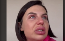 Блогерка-путіністка з Дніпра розридалася і попросила росіян припинити обстріли