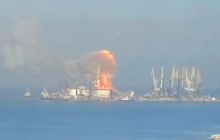 Стали известны неожиданные подробности уничтожения десантного корабля РФ в Бердянске