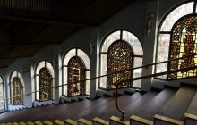 Киевляне прикладывают все усилия, чтобы уберечь витражи столичного фуникулера