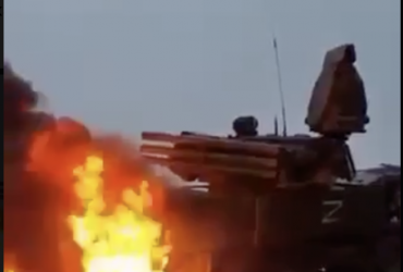 Сафари на оккупантов: на Николаевщине фермеры подожгли российский Панцирь (видео)