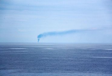 З'явилося відео знищеного російського бойового корабля