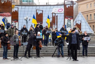 На Майдане Незалежности в Киеве прошел концерт «Свободное небо/Free Sky»