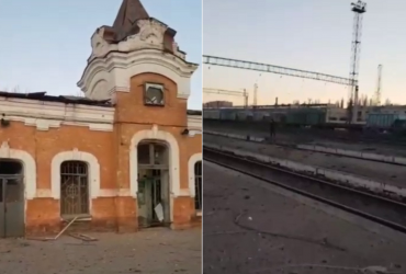 У Запоріжжі Росія взялася за цивільні об'єкти: вдарила по вокзалу і ботсаду (відео)