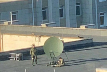 Війна в Україні: в Енергодарі окупанти встановили супутникову тарілку для пропаганди
