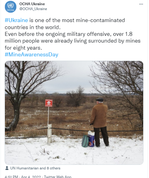 ООН: Україна одна з найбільш замінованих країн у світі ООН: Україна одна з найбільш замінованих країн у світі