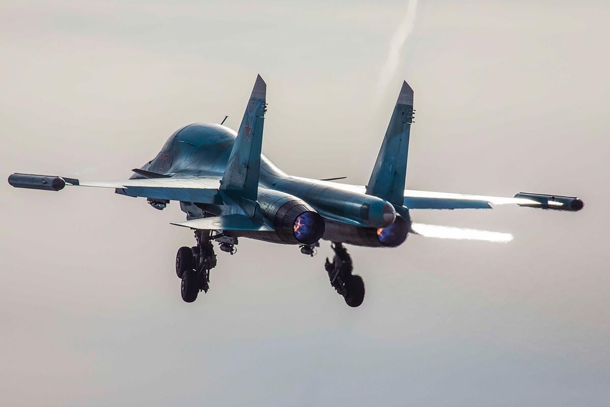 Пограничники сбили Су-34 под Бахмутом / Минобороны Российской Федерации / Facebook