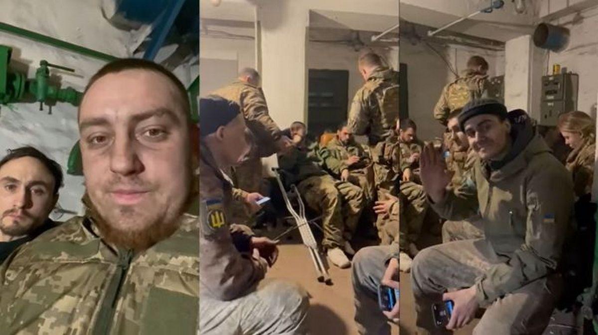 Mariupol Marines recorded a video / video screen