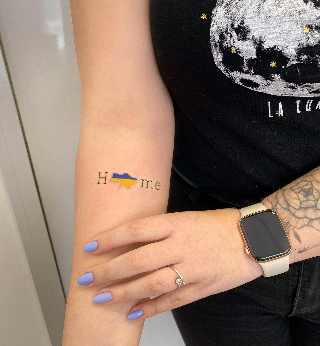 Патріотичне татуювання / instagram.com/marina_tattoo_dp