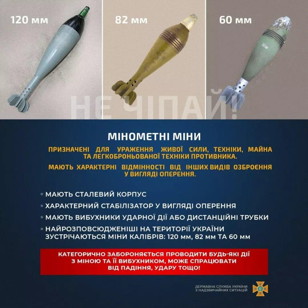 Какие бывают виды мин / Государственная служба Украины по чрезвычайным ситуациям