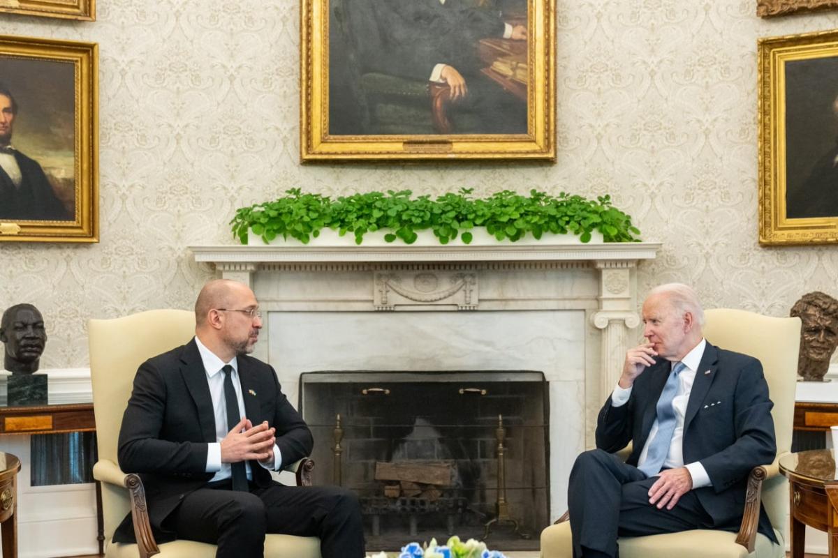 Biden held a meeting with Shmygal because of the situation in Ukraine / photo press service of the Cabinet of Ministers