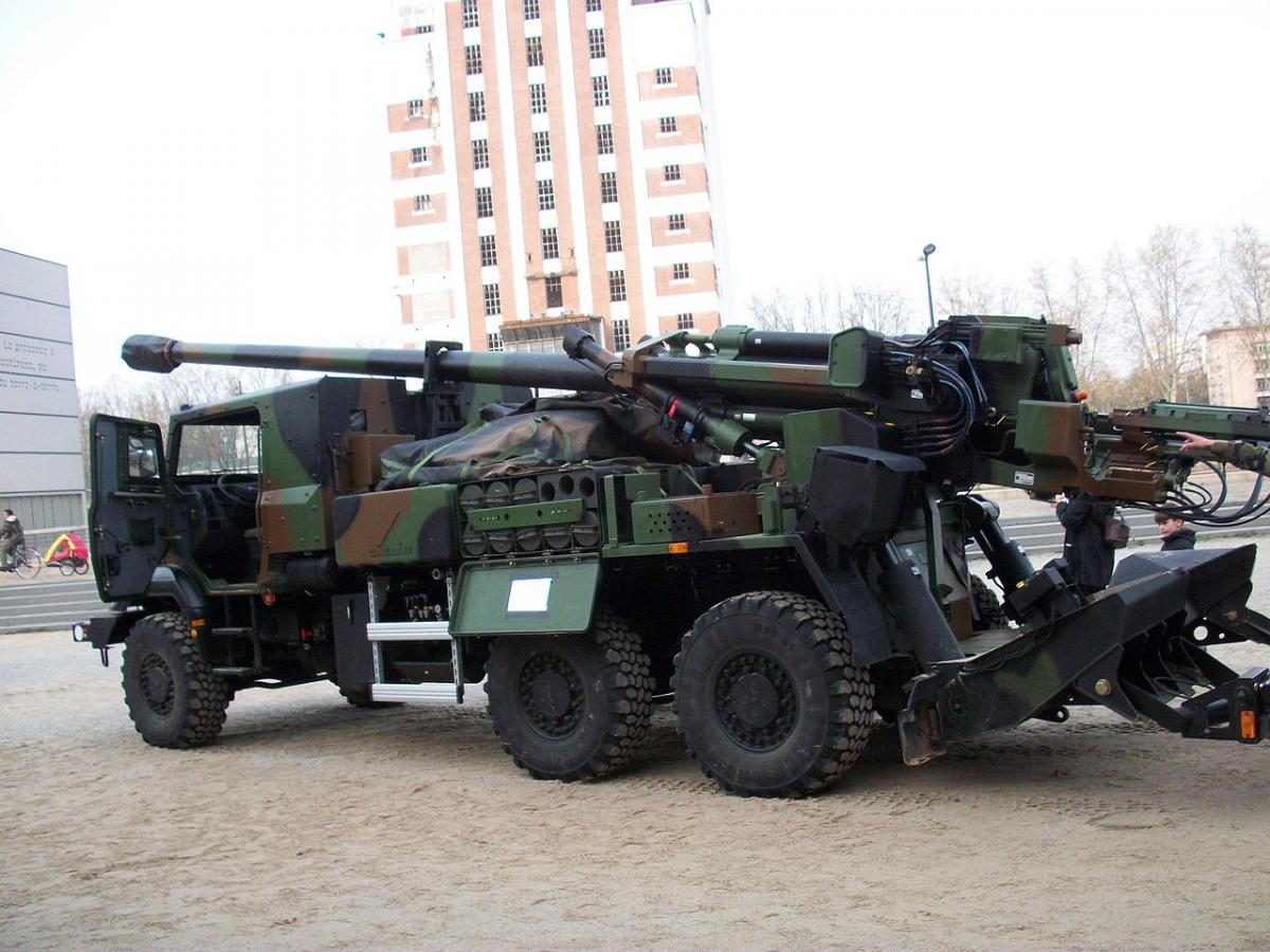 Франція відправить Україні артилерійські установки CAESAR і навчить їх використанню / фото Wikipedia