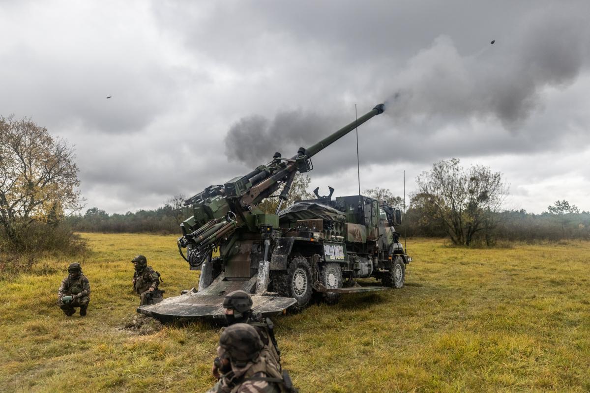 Макрон может объявить о поставках в Украину дополнительного вооружения / фото САУ CAESAR / Nexter Group