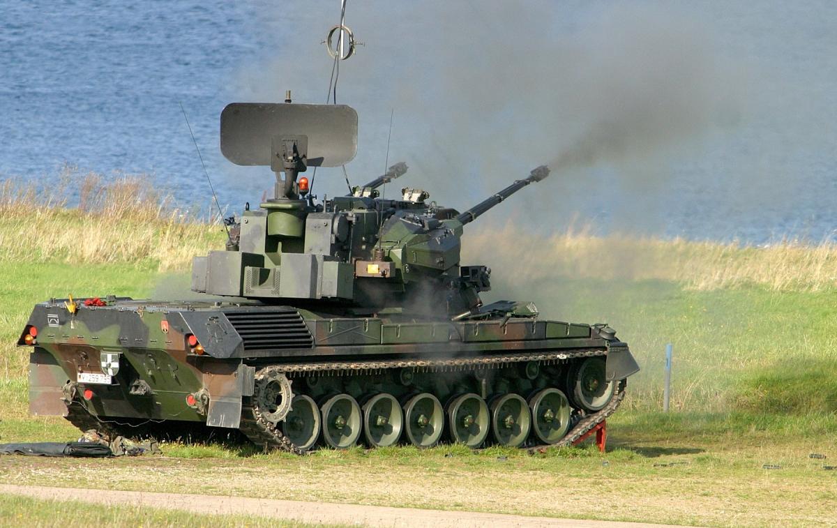 Gepard прикриває сухопутні війська / фото Bundeswehr
