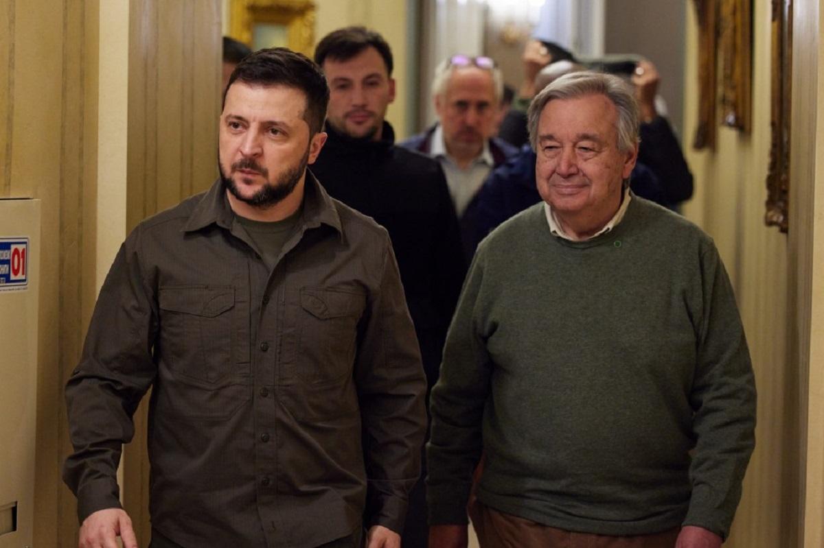 Антоніу Гутерреш сьогодні зустрівся з Володимиром Зеленським / фото president.gov.ua Антоніу Гутерреш сьогодні зустрівся з Володимиром Зеленським / фото president.gov.ua