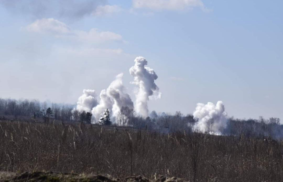The enemy again fired on Sumy region from the territory of the russian federation / photo t.me/Zhyvytskyy