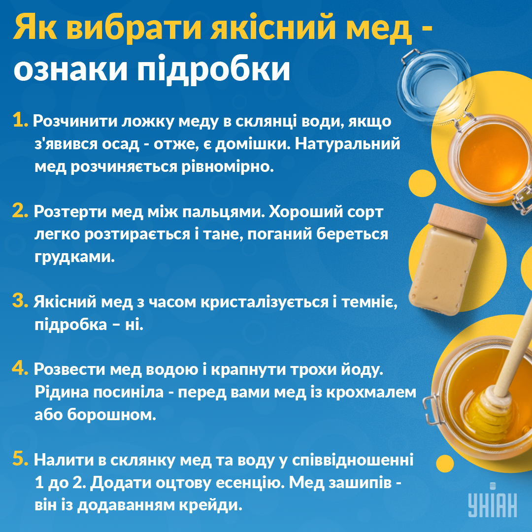 How to choose high-quality honey - tips / UNIAN Infographics