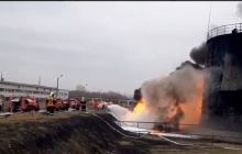 Пожар на нефтебазе в Белгороде: Бутусов утверждает, что "работали" украинские Ми-24