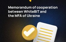 Одна з найбільших в Європі криптовалютних бірж WhiteBIT та МЗС України домовилися про співпрацю