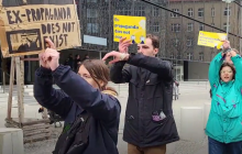 Украинцы в Берлине требовали увольнения пропагандистки Овсянниковой из Die Welt