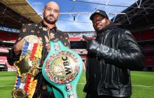 Ф'юрі та Вайт провели дуель поглядів перед головним боєм суперважкої ваги весни (відео)